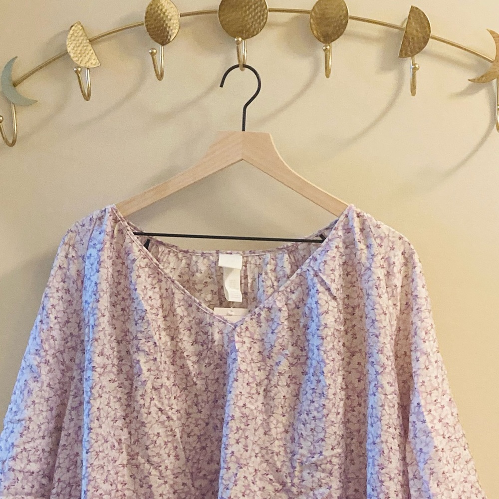 h&m flowy floral dress